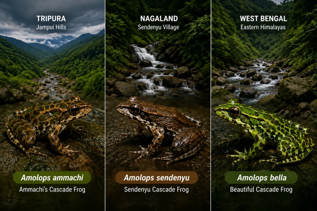 New cascade frog species discovered in Northeast India