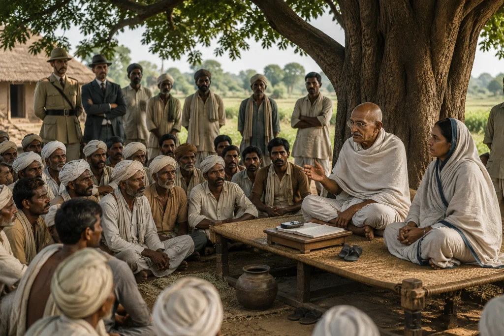 A crucial turning point in the journey of Mahatma Gandhi during the Champaran Satyagraha