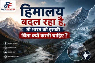 हिंदू कुश हिमालय में पिघलते ग्लेशियर और पानी का बहाव, दर्शाता हिमालयी जल संकट